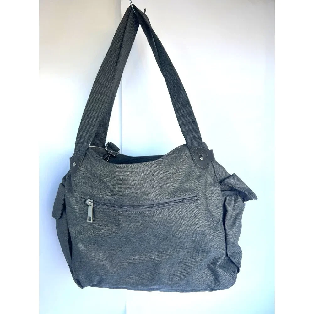 Conway Diaper Bag Travel Baby Bag Waterproof Insulated Gray Tote